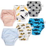 MooMoo Baby New Updgraded Cotton Training Pants Reusable Potty Training Underwear for Toddlers (B-2, 4T)