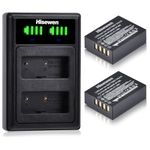 Hisewen NP-W126 NP-W126S Battery 2Pack and Dual Charger for Fujifilm Fuji XT3 X100F X100V X-T100 X-T200 X-S10 X-A5 X-A10 X-E4 X-Pro2 X-Pro3 X-T1 X-T2 X-T3 X-T10/T20 X-T30 X-T30 II Camera.