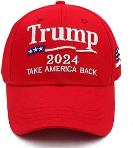 Trump 2024 Hat,Keep America Great with American Flag Donald Trump MAGA Adjustable Baseball Cap, P-red2, One Size