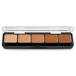 Graftobian Warm #2 | Ultra HD Foundation Palette - Glamour Crème | 30252 | High Definition Crème Makeup Foundation Palette | 5 Well | (Cruelty Free & Safe for Sensitive Skin)