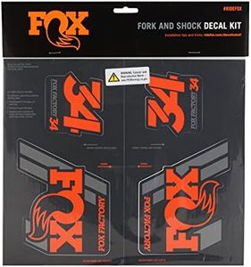 Fox Racing Shox Heritage Fork and Shock Decal Kit Orange, One Size