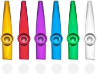 Quacc 6 PCS Metal Kazoos With 6 PCS