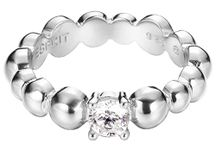 ESPRIT Jewels ESRG92321A160 Women's Ring - 925/1000 Sterling Silver with Cubic Zirconia silver