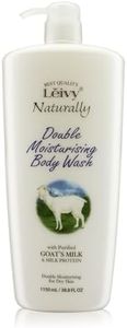 Lěivy Goat Milk Body Wash Moisturizing - Floral Fragrance, for Dry Skin Cleanser Hydrating Body Shampoo, Enriched with Hydrolyzed Milk Protein & Vitamin E, 38.8 Fl oz Bottle