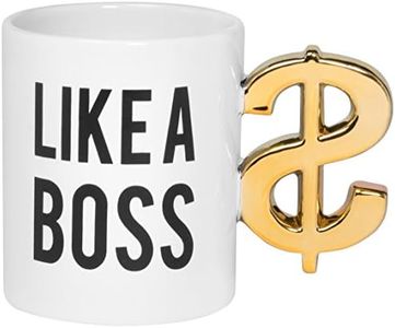 Thumbs Up! Tazza Like a Boss, Ceramica, Bianco, 8.5 x 13 x 7 cm