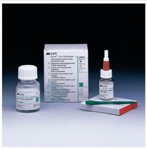 3M ESPE 37200, Ketac CEM Radiopaque Glass Ionomer Luting Cement Introductory Pack, Permanent Dental Cement with Fluoride Release
