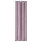 Deconovo Thermal Insulated Blackout Curtain Fabric Ring Top Eyelet Curtain for Bedroom Windows 52"x 54" Baby Pink 1 PANEL