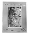 Beautiful Two Tone Silver Plated Grandma 4" x 6" Picture Frame with Black Velvet | Unique and Thoughtful Gift Idea by Happy Homewares