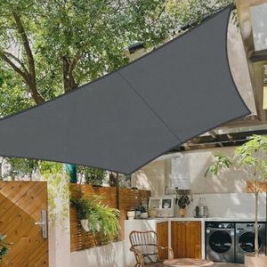 Cool Area Voile d'ombrage Carré 2.5x2.5m Imperméable Toile Ombrage 95% UV Protection pour Patio Balcon Jardin Terrasse Extérieur-Antracite