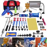 PDR TOOLS 148PCS Car Dent Repair Kit, Paintless Dent Repair Tools with Gold Dent Puller Lifter, Bridge Puller, T-Bar Puller for Repairing Big Dents, Small Dents, Dings and Hail Damage