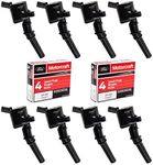 MAS Ignition Coils DG508 and Motorcraft Spark Plugs SP493 compatible with Ford Lincoln Mercury 4.6L engines