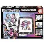 Educa - Monster High Design Painting, Monster High Fashion Designer Design Workshop and Challenge Your Looks with Barbie Figurines on The Podium of The Fashion Challenge. from 5 Years Old (19826)