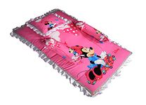 Baby Tales Disney Baby Reversible Mattress with Pillow Set (Pink - Minnie Mouse Balloon)