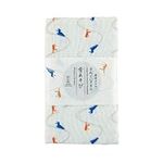 NOREN Japanese Cotton Towel Senshu (Osaka) Towel/Hand Towel/Made in Japan, 100% Cotton, Quick Drying, Absorbent, Ultra Soft, Thin, Traditional Japanese Pattern (Hand Towel, Playing in The Snow)