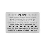 Yobent Pappy Fathers Day Card, Best Pappy Birthday Gifts, Thank You Appreciation Present for Pappy