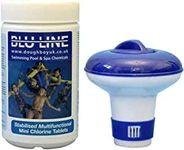 Small Floating Dispenser with 50 multifunctional chlorine tablets + 50 Aquachek test strips