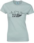 Reality Glitch Women's You Will Always Be My Person T-Shirt (Medium, Light Grey)