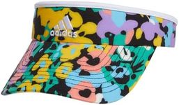 adidas Women's Match Visor, Lightweight Breathable Sport Athletic Adjustable fit Sun hat, Floral AOP/White, One Size