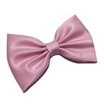 LinenBlue Hair Bow with Alligator Clip for Women and Girls (Baby Pink)