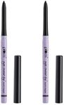 Plum Eye-Swear-By Kohl Kajal | Deep Black Kajal Pencil | Matte Finish | Smudge Proof & Waterproof | Makeup 0.35g (Pack of 2)