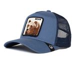 Goorin Bros. The Farm Unisex Original Adjustable Snapback Trucker Hat, Blue (Big Bear Truckin), One Size