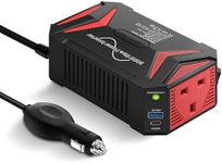 BESTEK 300W Pure Sine Wave Power Inverter 12V to 240V with PD30W USB C & QC3.0 USB Car Adapter Charger for Laptop, iPad, iPhone, Tablet, Consoles & More