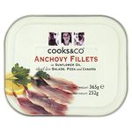 Cooks & Co Anchovy Anchovies Fillets in Sunflower Oil Canned Fish 365g