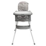 Cosco Sit Smart 4 In 1 High Chair, Grey 1 Count (Pack of 1)