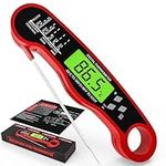 AWLKIM Digital Meat Thermometer Probe - Fast Instant Read Food Thermometer for Cooking, Candy Making, Outside Grill, Waterproof Kitchen Thermometer with Backlight & Hold Function