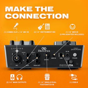 Sheeran Dual Track Looper Pedal – Guitar Effects Footswitch