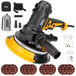 ZHJAN Drywall Sander (900W),1400-2700RPM Electric Sander for Walls,Wall Sander with Vacuum,LED Lights,Dust Bag and Hose,and 12 Sanding Discs