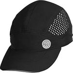 Outdoor Essentials Running Cap for Men Women - Mens Lightweight Baseball Caps - Fast Drying Jogging Cap - Hat for Gym Tennis Sports - UPF 50 Sun Protection Hat - Black