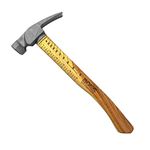 Boss Hammer BH16TIHI18M 16 oz. Hickory Handle Milled Face Titanium Hammer