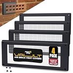 Pest-X Pro Vault Air Brick Covers 254mm x 102mm (4 Pack) - Rodent Control Vent Covers Exterior - Air Brick Pest Guard - Vent Cover for Walls Outside - Stops Mice and Pests - Grey