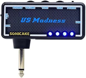 SONICAKE Guitar Bass Headphone Amp Mini Headphone Amplifier US Madness Rechargeable Pocket Chorus Effects