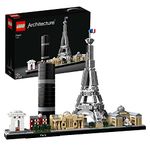 LEGO Architecture Paris Model Building Set for Adults with Eiffel Tower and The Louvre Model, Skyline Collection, Office Home Décor, Collectible Gift Idea for Women, Men, Her or Him 21044