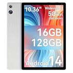 Ainmel 10 Inch Android 14 Tablet, 10GB RAM, 128GB ROM (Expandable to 1TB), Octa-Core Processor, 1280 * 800 IPS HD Touchscreen, 5G/2.4G WiFi, BT 5.0, Dual Camera, 2 Speaker (Gray)