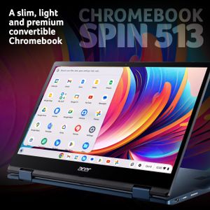Acer Chromebook Spin 513 13.3" Touchscreen Laptop – Lightweight 2-in-1