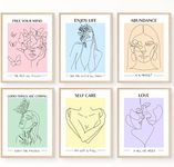 JUJU'S VIBES Pastel Danish Room Decor - Aesthetic Wall Art for Women, Teen - Wall Collage Pictures Prints, Cute Posters Clean Girl for Bedroom, College Dorm Apartment - 8x10 Set of 6 UNFRAMED.