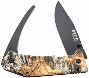 Bear Edge 5" Predator Series Double Blade Gut and Skinner Knife, Realtree Edge Camo