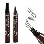 Boobeen Liquid Eyebrow Pen, Waterproof Microblading Eye Brow Pencil with a Micro-Fork Tip Applicator, Have a Natural Wild Brows Looking