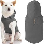 Gooby Fleece Vest Hoodie, Gray, X-Large