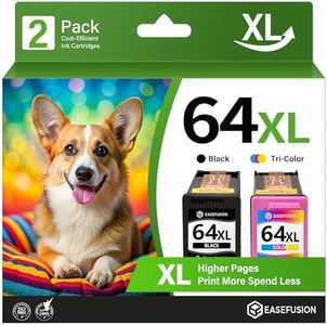 EaseFusion 64XL Replacement for HP Ink 64 Black and Color Combo Pack for HP Envy Photo 7855 7858 7155 Envy Inspire 7900e 7200e 7955e Tango Printer Ink Cartridges