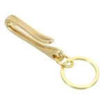 PATIKIL U Shape Hook Keychain, 2.4 Inch Long Solid Brass U Key Loop Hook Belt Clip Fish Hook Keychain for Wallet Chain Pocket