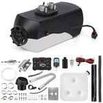 Triclicks 12V 5KW Air Diesel Heater Parking Heater Diesel Night Heater with Silencer LCD Switch Remote Control 10L Tank For Truck, Boat, Car Trailer, Motorhomes, Campervans (Style 10)