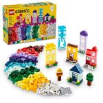 LEGO Classic Creative Houses Brick Building Set for Kids, Toy House Gift with Accessories and Doll Houses, Creative Toy for Young Builders, Boys and Girls Ages 4 and Up, 11035