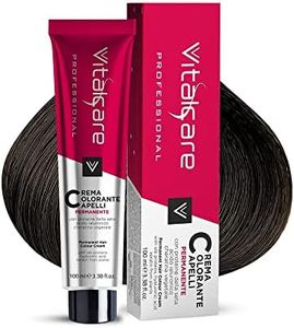 Vitalcare | Professional - Colorazione Permanente Professionale, Crema Colorante Capelli, Tintura Capelli con Proteine della Seta, n° 4/00, Castano, 100ml