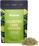 Cilantro Lime Seasoning - XL 6 oz Bag - Zested Fresh and Citrusy Spices and Seasonings - Non-GMO, Gluten-Free and Nut-Free - Goes Great on Dips, Spreads, Meat, Seafood, and Snacks