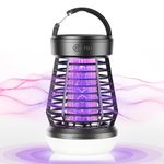 Mninmoon Small Mosquito Killer Lamp, Fly Insect Killer Machine, Insect Bug Zapper,Fly Catcher and Trap Killer with LED Night Light and Hook for Restaurants,Home, Kitchen, Indoor, Outdoor
