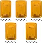 UOSXVC 5Packs Tool Holders for Dewalt 20V 12V Drill Tool Mount Fit for Milwaukee M18 Tools Yellow